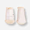 Dressage Mare Synthetic Sheepskin Closed Gaiters - White