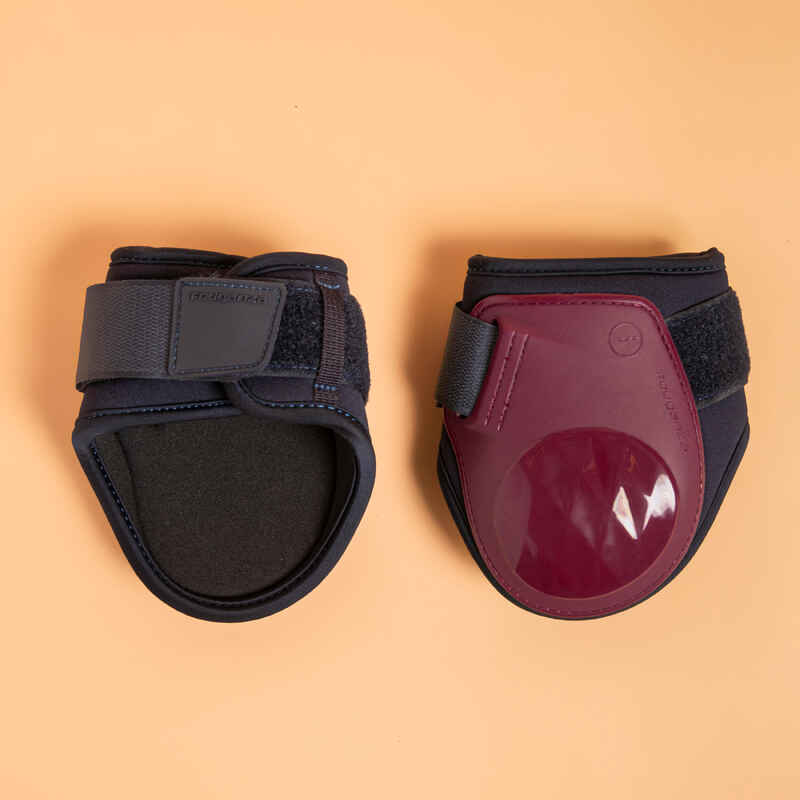 Fetlock Boots 500 Twin-Pack - Burgundy