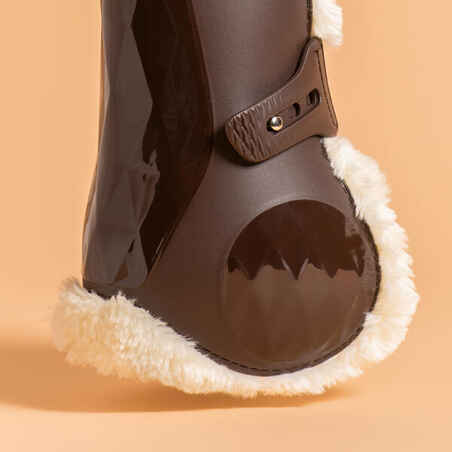 Horse Sheepskin Tendon Boots 560 - Brown