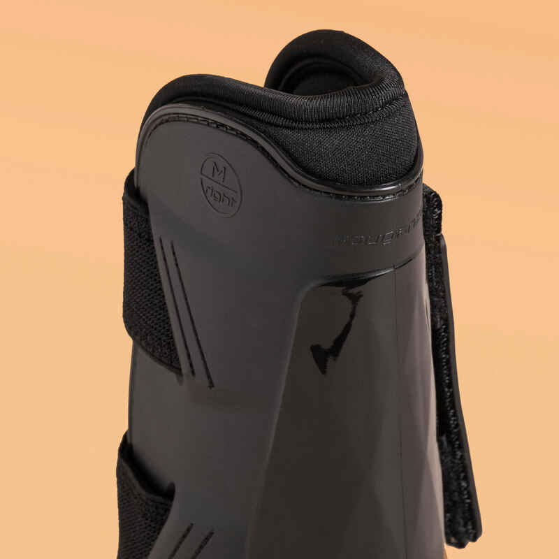 Tendon Boots 500 Jumping for Horse - Black