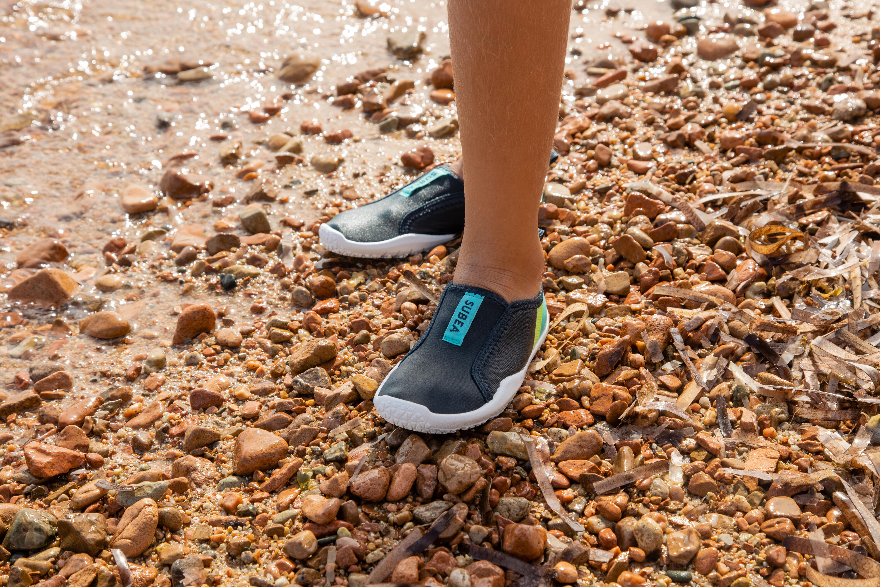Chaussures aquatiques élastiques Enfant - Aquashoes 120 Lagune 14/18