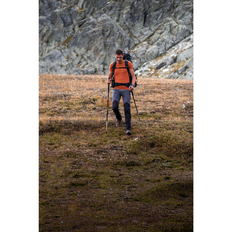 Pantalon Hidrofob Protecție vânt Trekking la munte MT900 Bej Bărbați