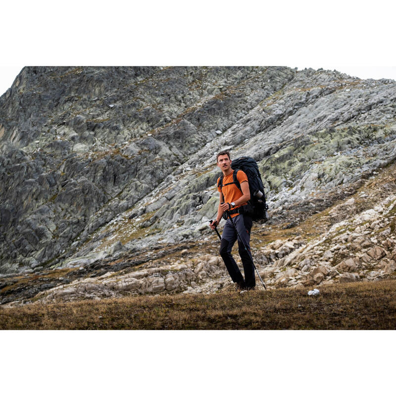 Pantalon Hidrofob Protecție vânt Trekking la munte MT900 Bej Bărbați