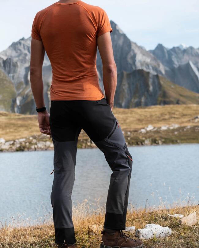 Merinoshirt Herren kurzarm Trekking - MT900 