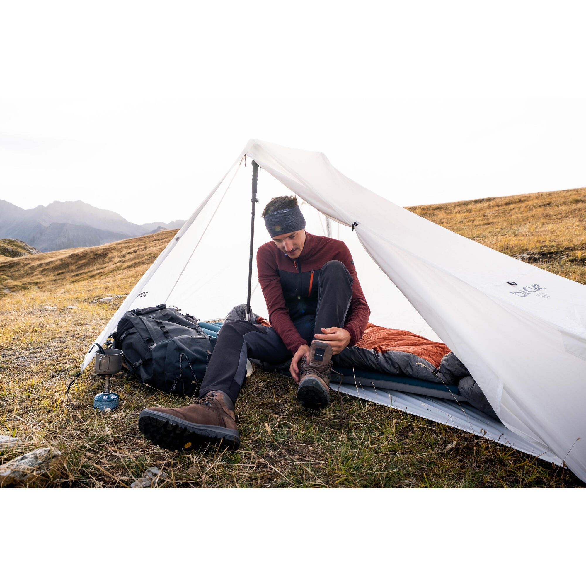 Trekking tarp tent - 1 place - MT900 Minimal Editions - Undyed