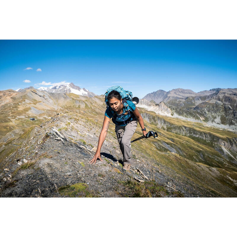 Kadın Outdoor Trekking Modüler Pantolon - Bej - MT500