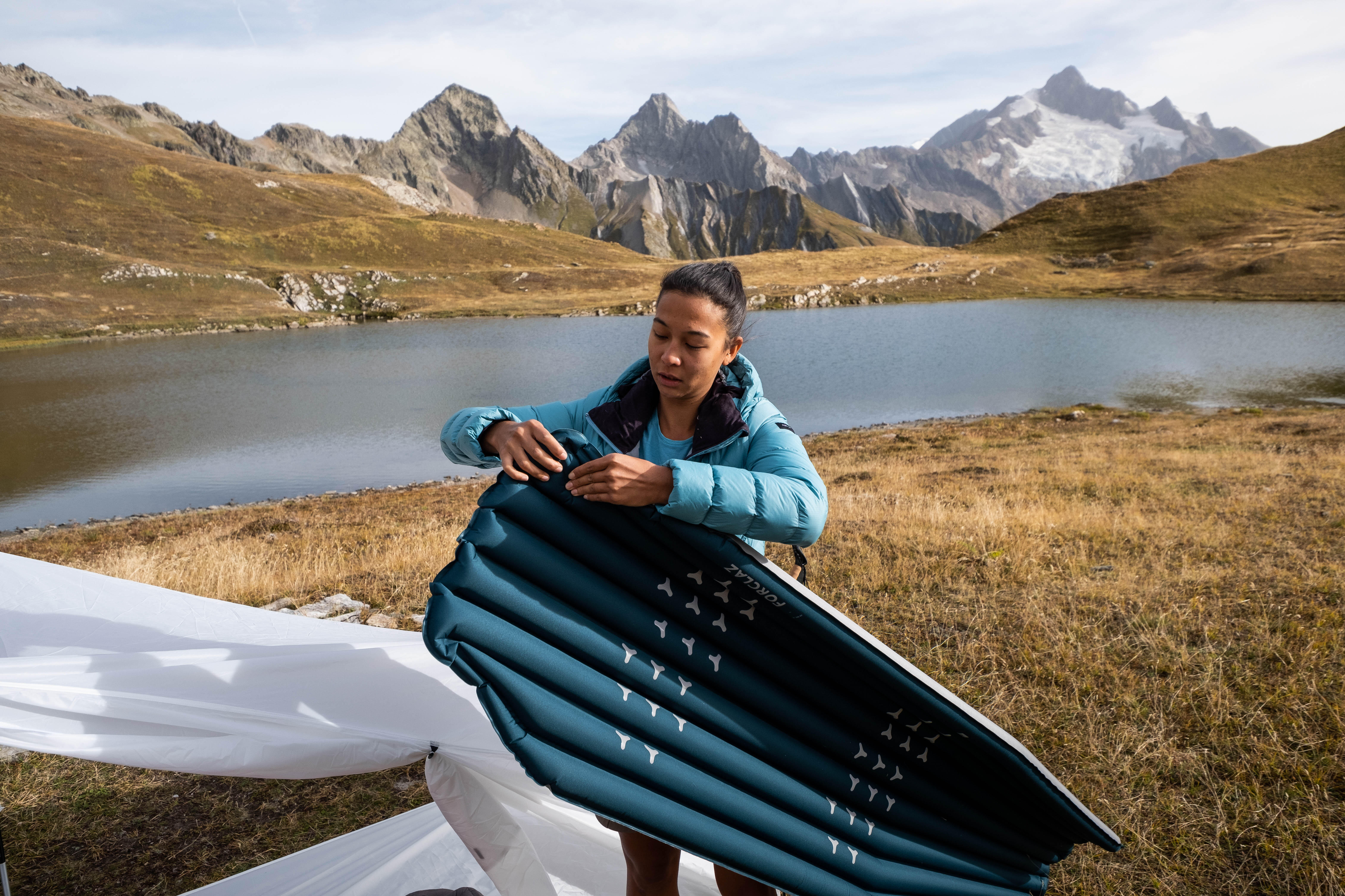 Single Inflatable Sleeping Mat – MT 500 air L 180 x 52 cm - FORCLAZ