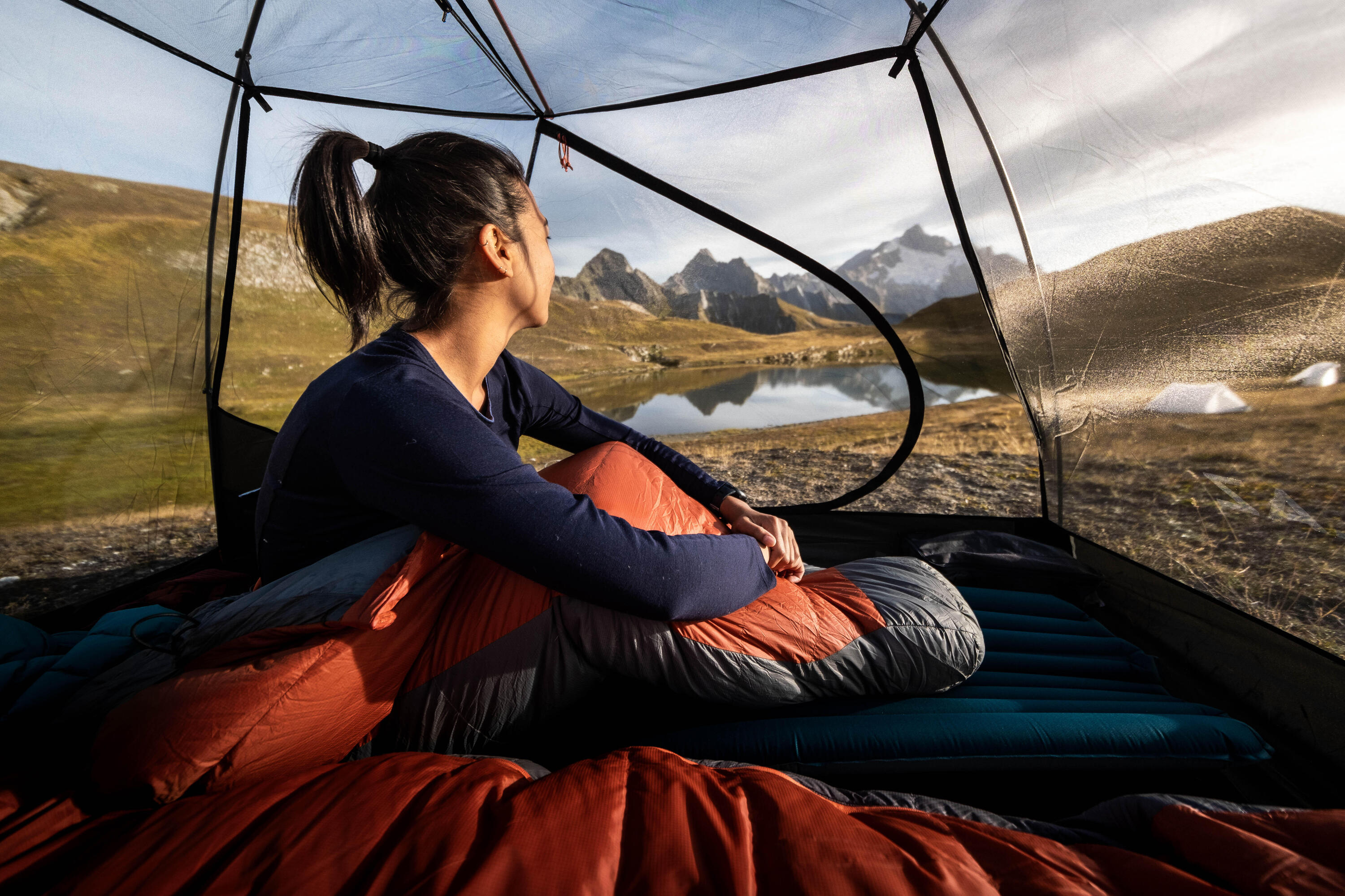​Tente dôme de trekking 2 places, MT500 Mesh 11/16
