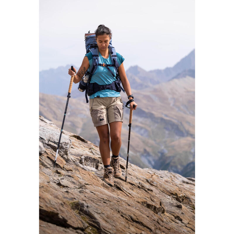 Kadın Outdoor Trekking Modüler Pantolon - Bej - MT500