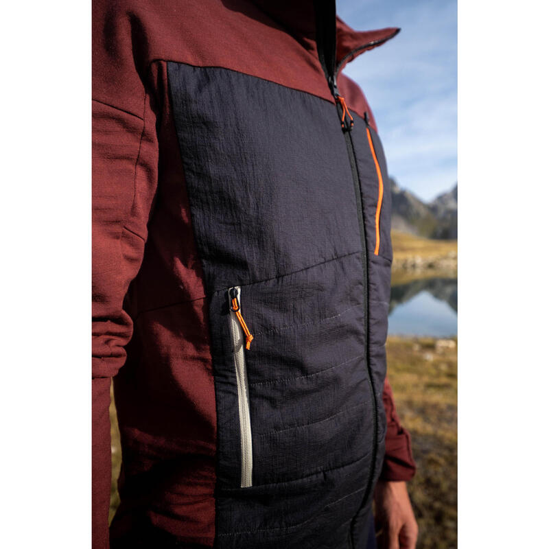 Casaco térmico de trekking lã merino MT900 - Homem