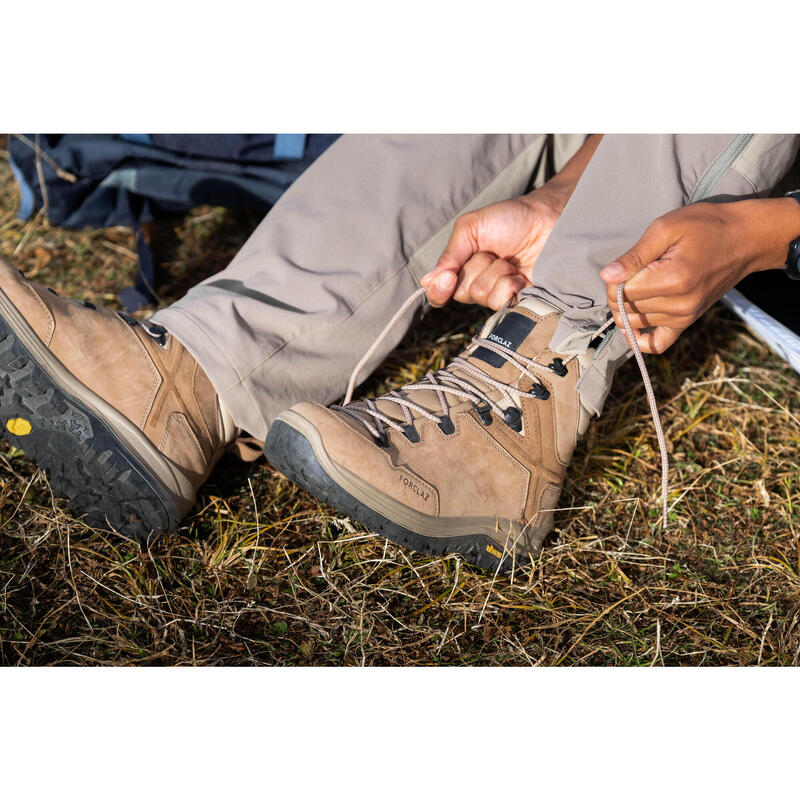 Botas de Trekking de couro impermeáveis Mulher Vibram MT500 Leather - Cano alto