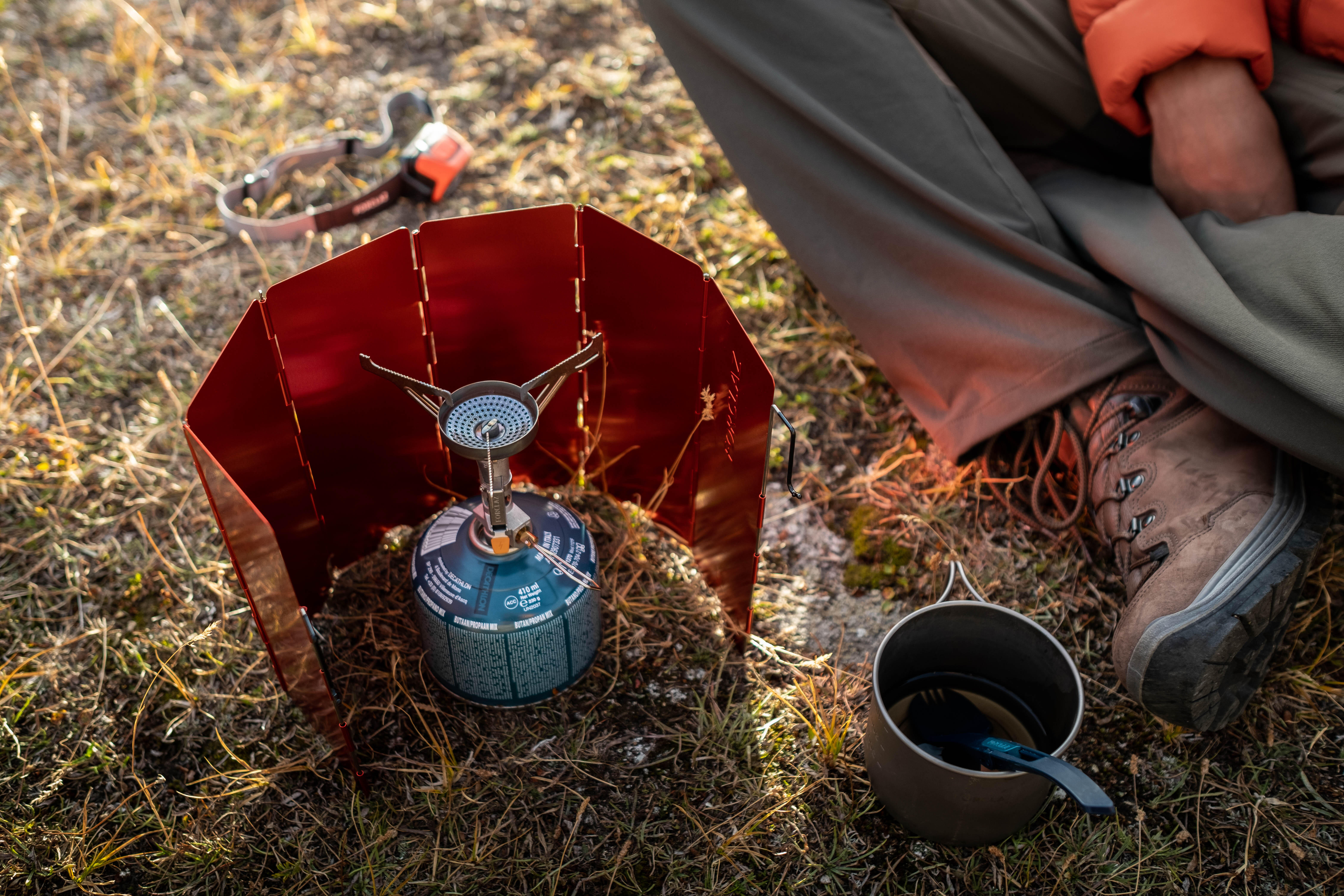 Hiking Stove Windshield - MT 500 Orange - FORCLAZ