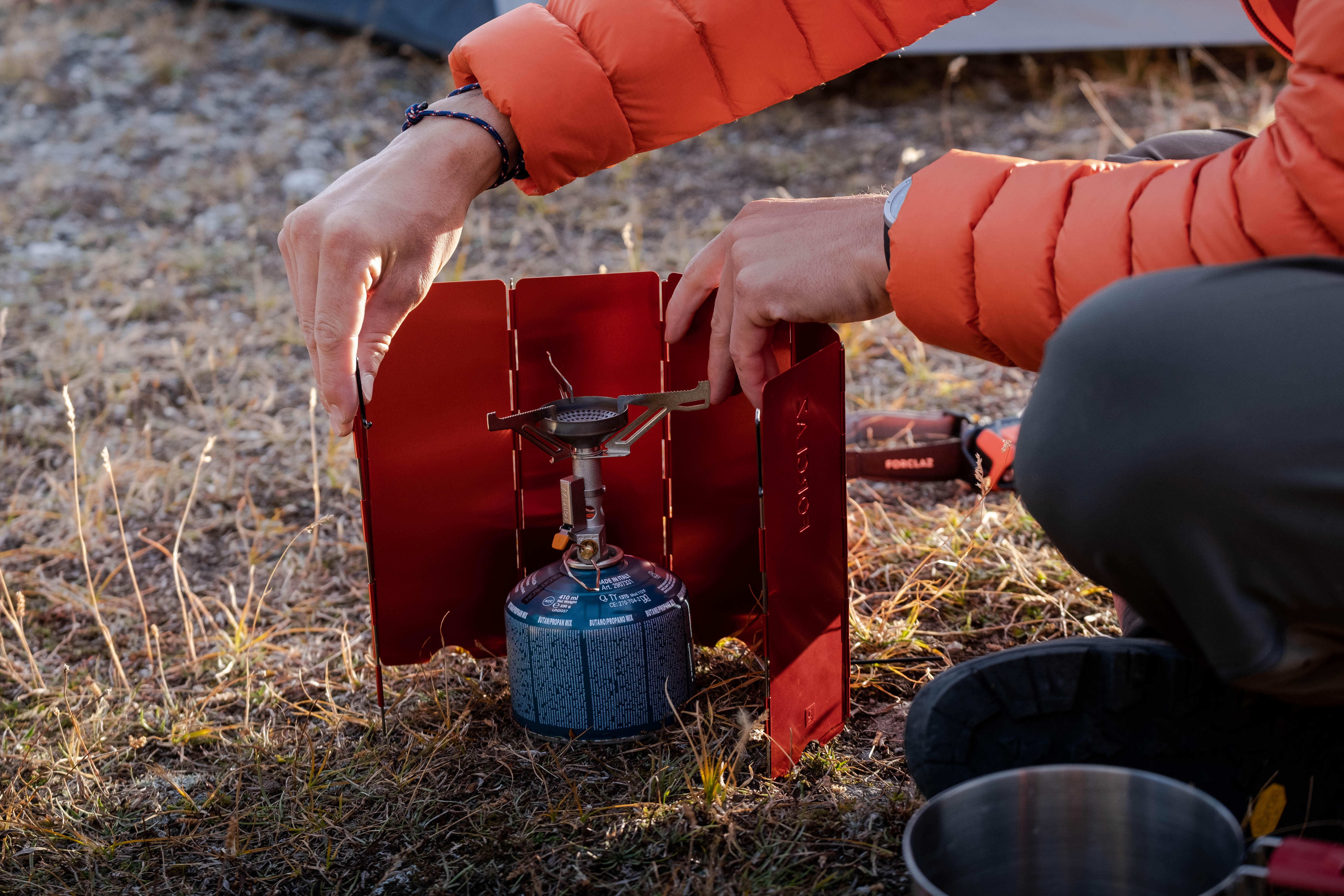 Hiking Stove Windshield - MT 500 Orange - FORCLAZ