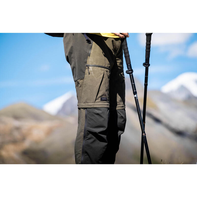 Zip-Off-Hose Herren 2-in-1 robust Trekking - MT500