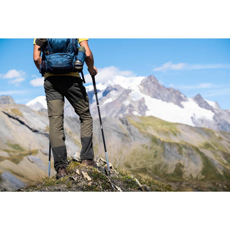 Pantalon Modulabil Rezistent Trekking la munte MT500 Kaki Bărbați