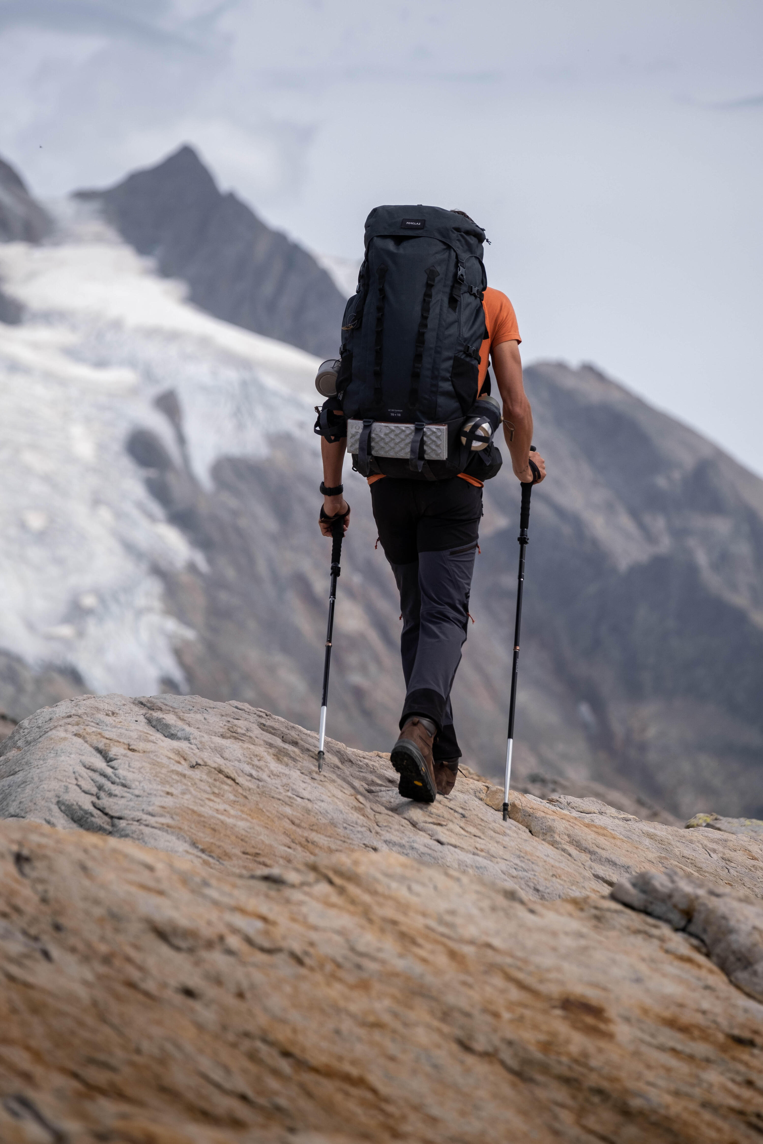 Trekkinghose Herren wasserabweisend winddicht - MT900 grau  11/15