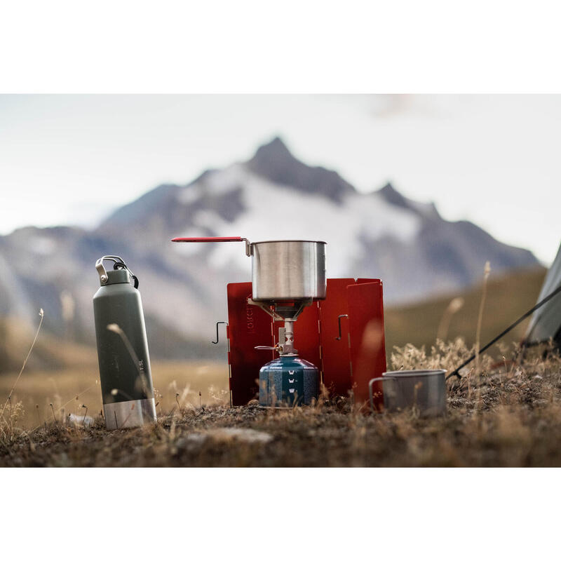 Lightweight and compact trekking stove with piezo TREK 500 Decathlon