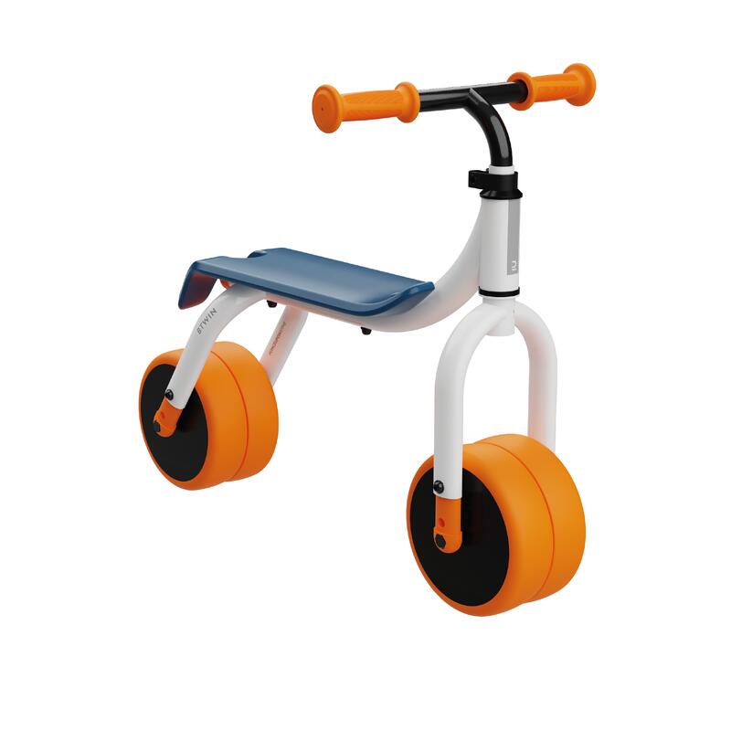 2 in 1 Lauf- und Rutschrad Evolutive Ride weiß/orange 