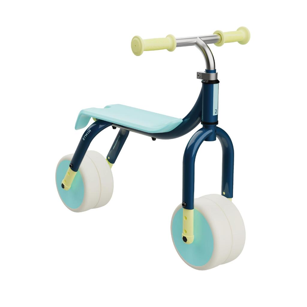 Līdzsvara velosipēds, pārveidojams 2-in-1 “Ride-On to Balance Bike”, zils/krēmkrāsas