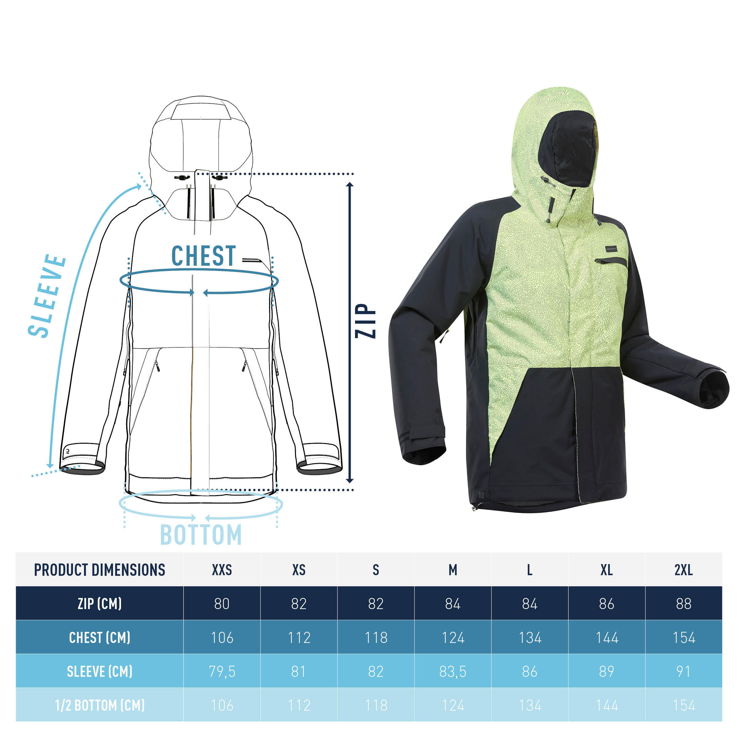 Giacca snowboard uomo SNB100 gialla e nera 13/13