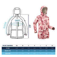 WOMEN'S SNB 100 SNOWBOARD JACKET - PINK GRAPH