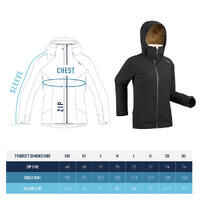 WOMEN’S WARM SKI JACKET - 500 - BLACK