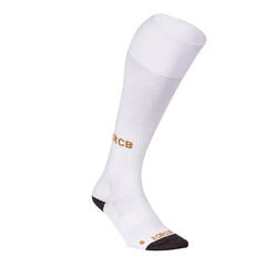 Chaussettes de hockey sur gazon enfant intensité forte FH900 blanc Racing