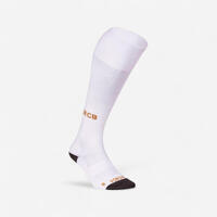 Chaussettes de hockey sur gazon enfant intensité forte FH900 blanc Racing