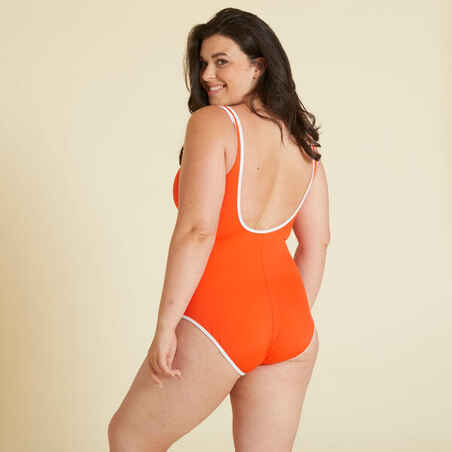 Moteriškas vientisas maudymosi kostiumėlis „Heva Joy Zip“, raudonas