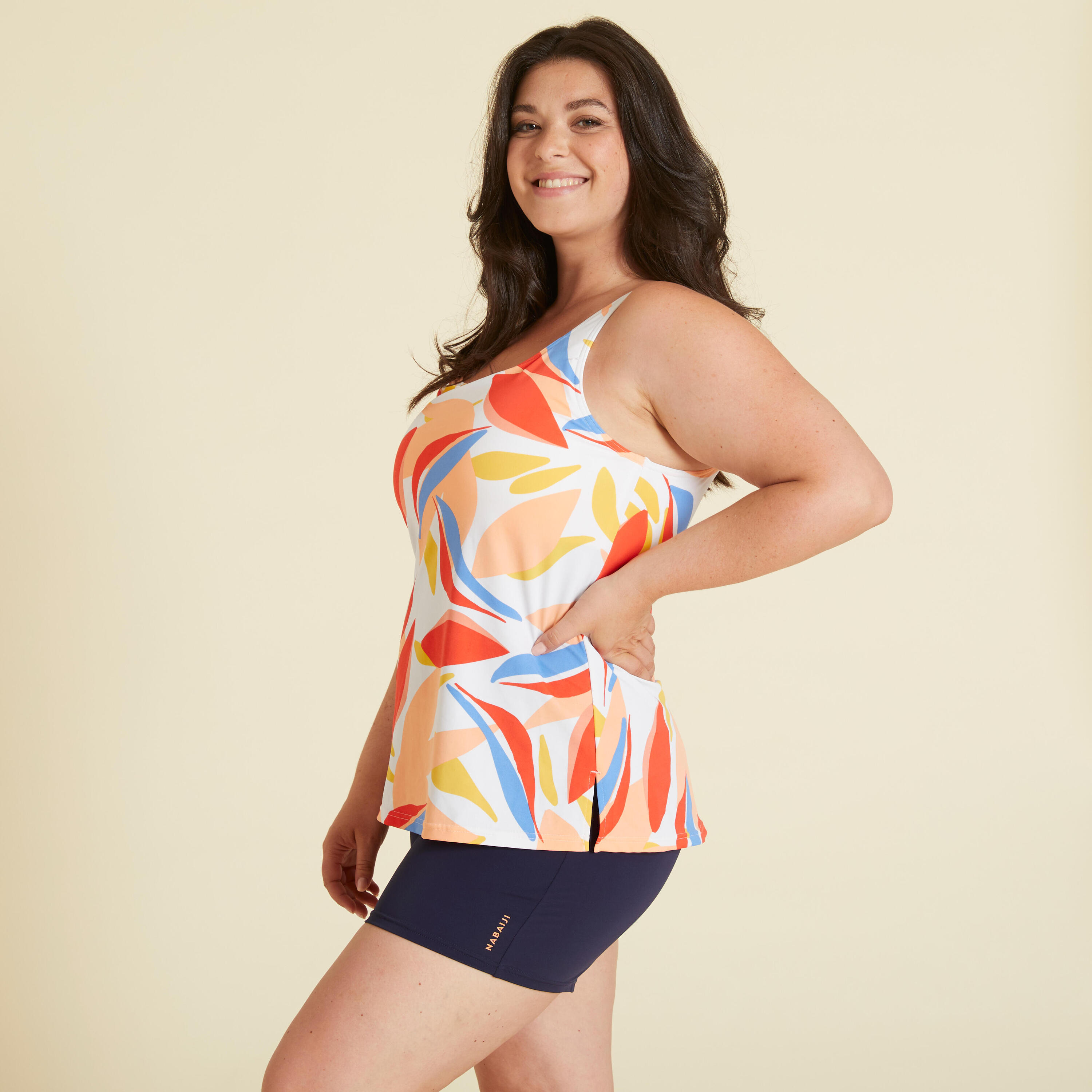 Women’s swimsuit 1-piece shorty Tankini Lea Melon 5/17