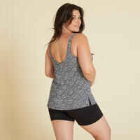 Women’s 1-piece Swimsuit Tankini Shorty HEVA Leo Black