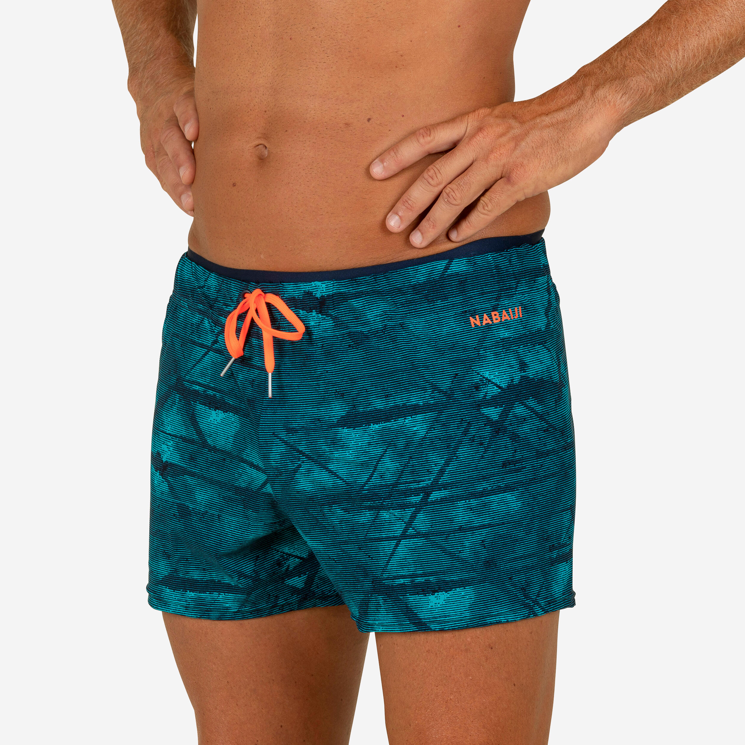 Short De Bain Natation Homme Swimshort 100 Court Tex Bleu Decathlon