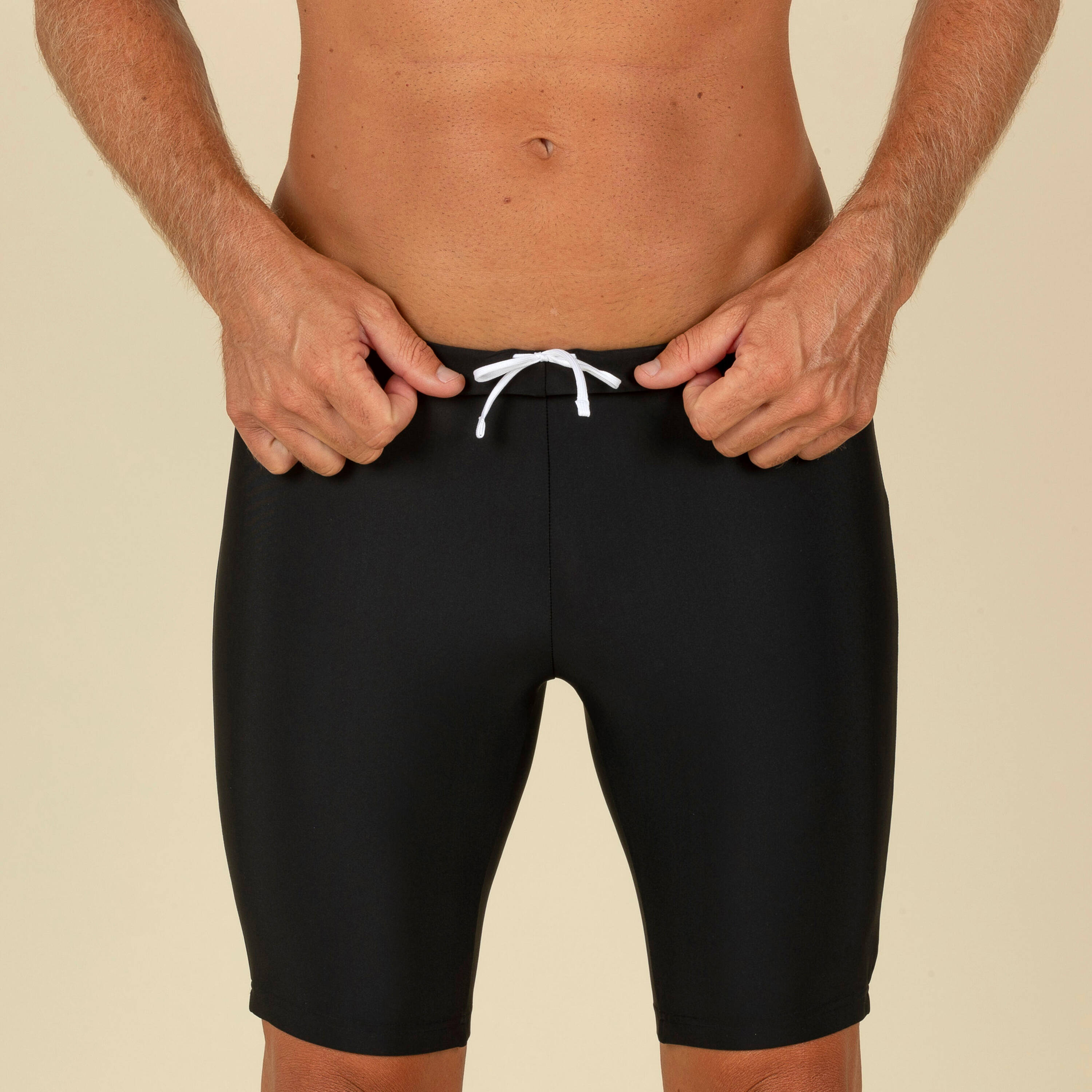 Men swimming jammer with inner mesh lining
100 basic - black -  4