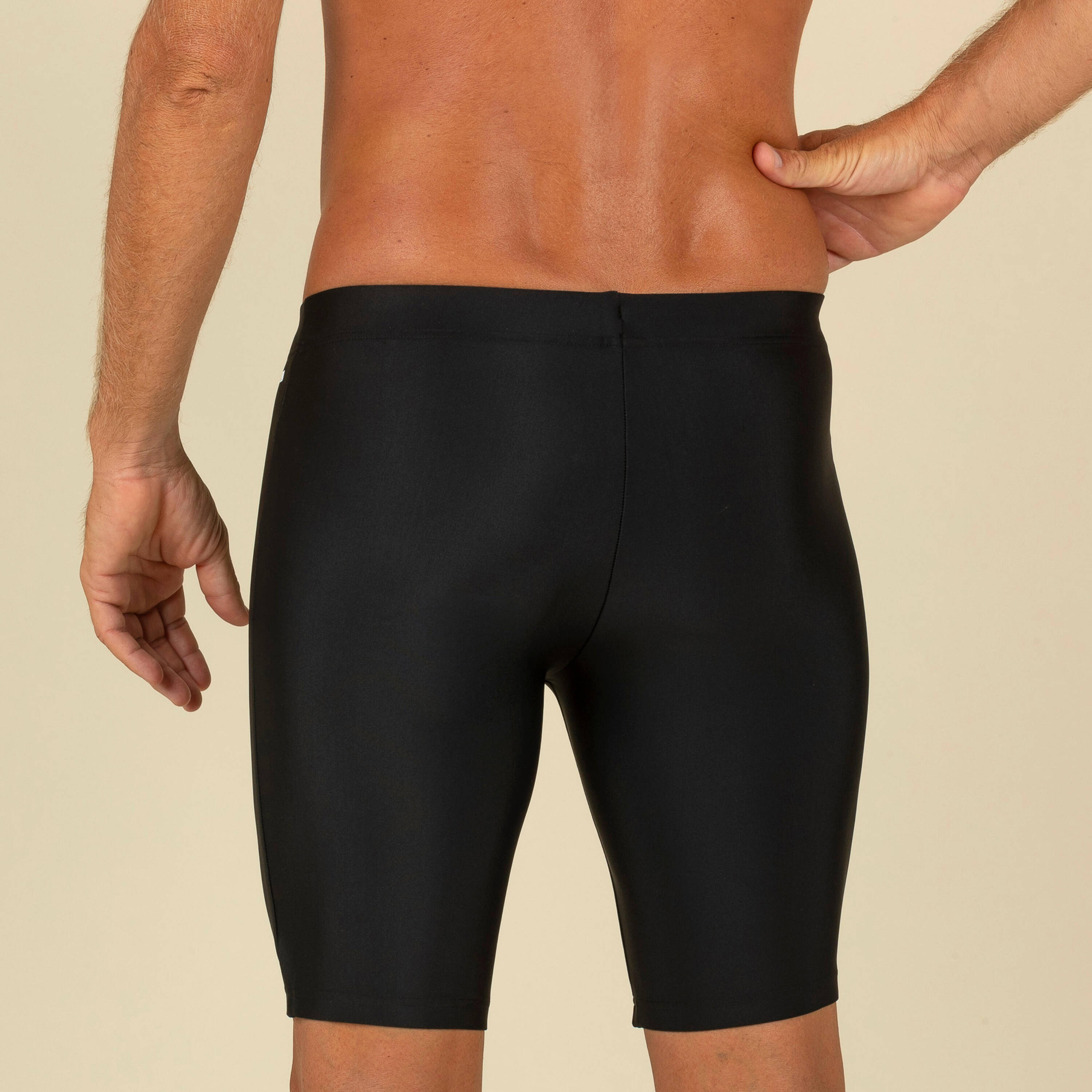 Men swimming jammer with inner mesh lining
100 basic - black -  3