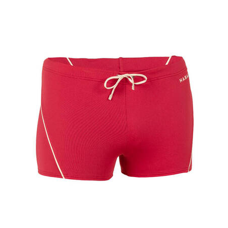 Celana Renang Pria - Boxer 100 Plus - Merah Krem