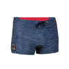 Badehose Boxer Herren - 100 Full  blau/rot