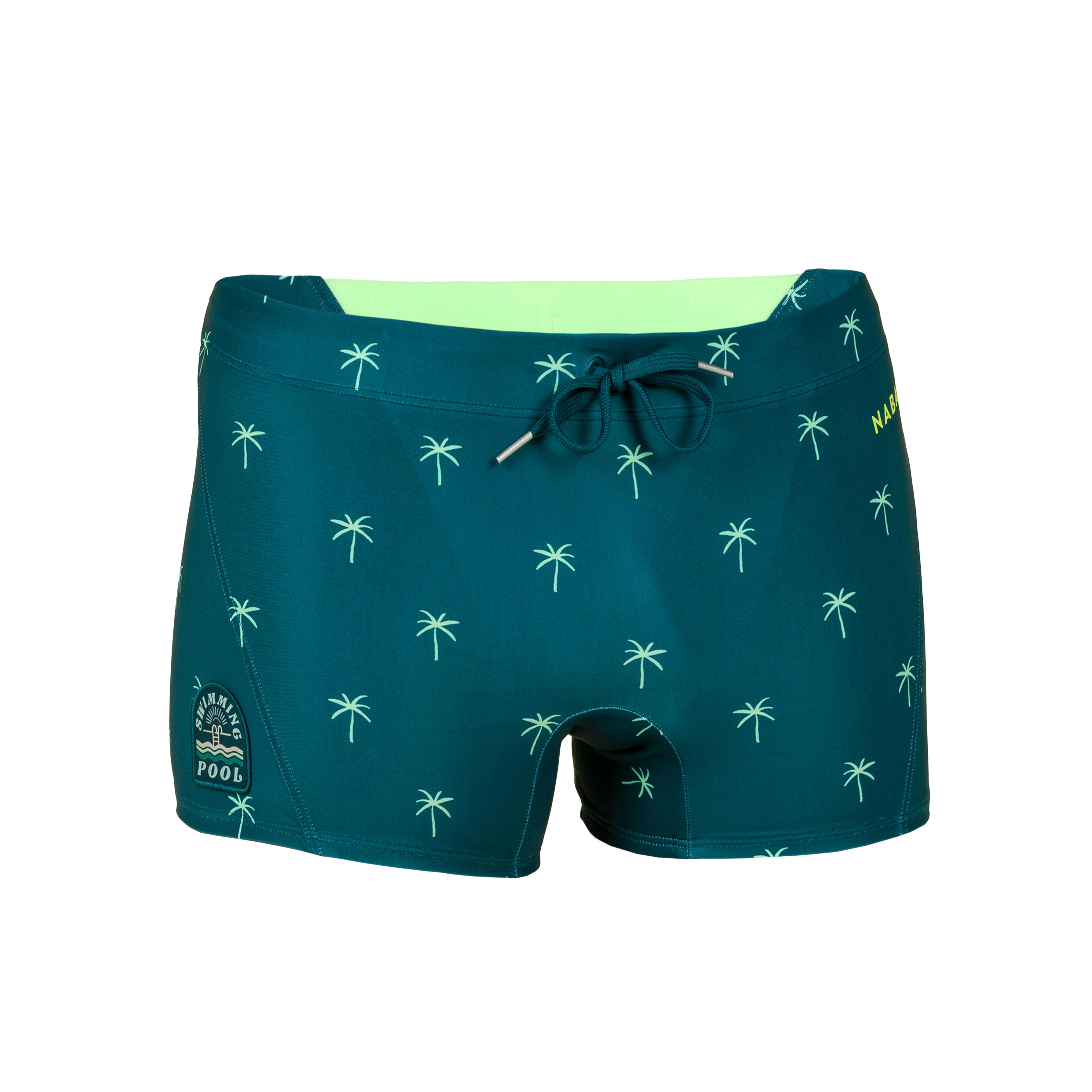 Men s Swimming Trunks Trunks 100 Full Green Blue Decathlon