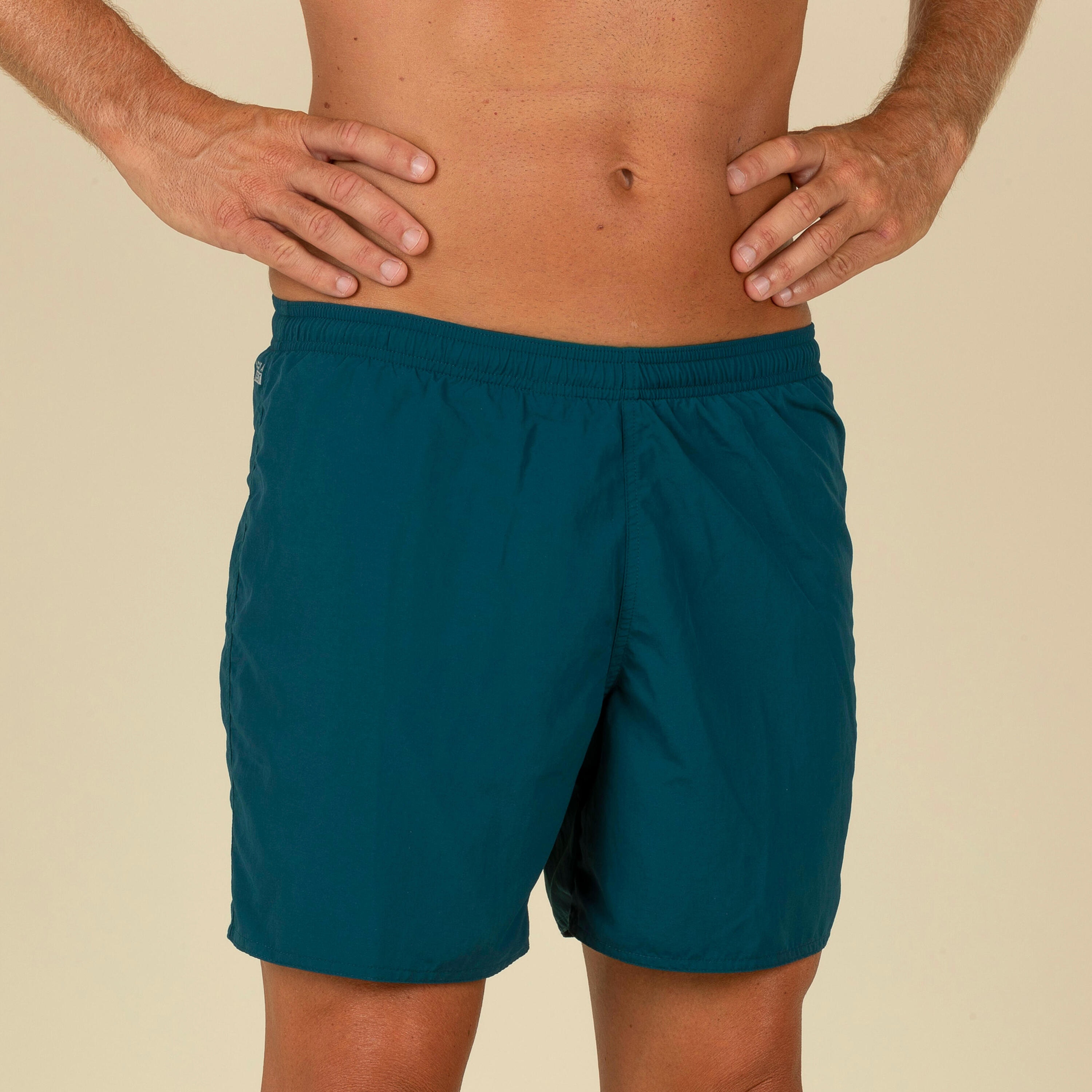 Men's Swimming Shorts Swimshort 100 Basic Turquoise Green