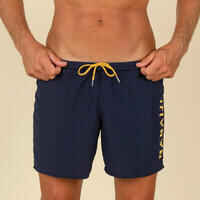 Men’s swimming shorts - Swimshort 100 Basic - Navy Blue Yellow