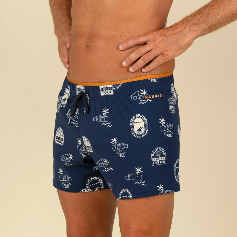 Men’s swimming shorts - Swimshort 100 Short - Pool Blue Ochre