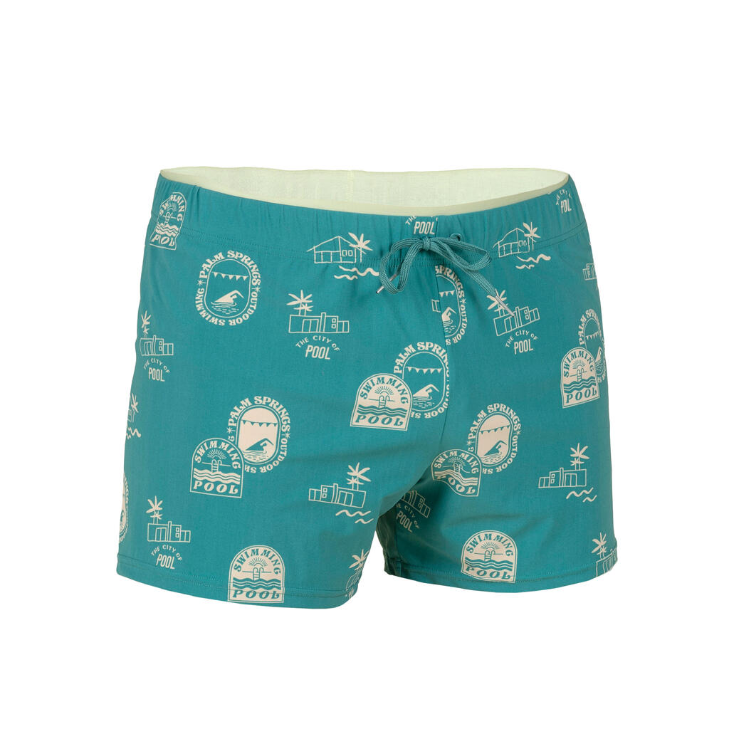 Men’s swimming shorts - Swimshort 100 Short - Pool Turquoise Green