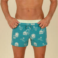 Short De Bain Natation Homme -  Swimshort 100 Court - Pool Turquoise Vert