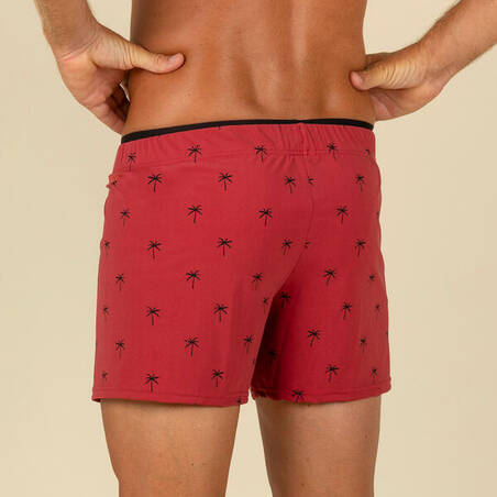 Celana renang pria - Swimshort 100 - Cali Red Black