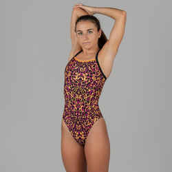 Women's one-piece Swimsuit Lexa Leo orange