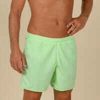 Men's swimming shorts - Swimshort 100 Basic - Green White