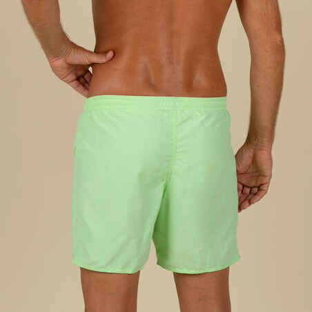 Men's swimming shorts - Swimshort 100 Basic - Green White
