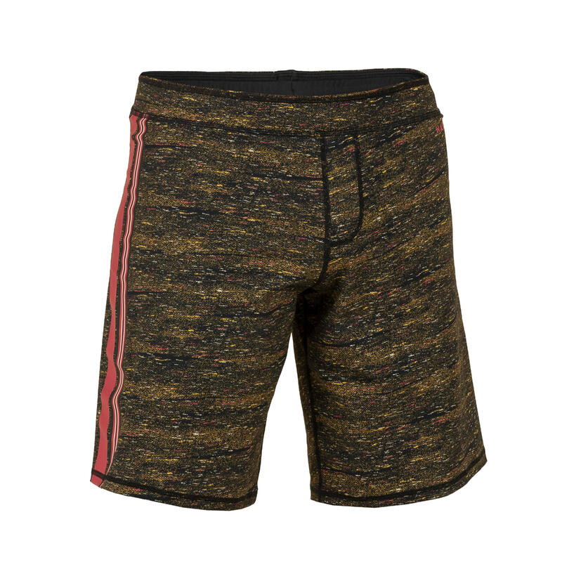 Lange zwemshort voor heren Swimshort 100 Jers zwart/rood