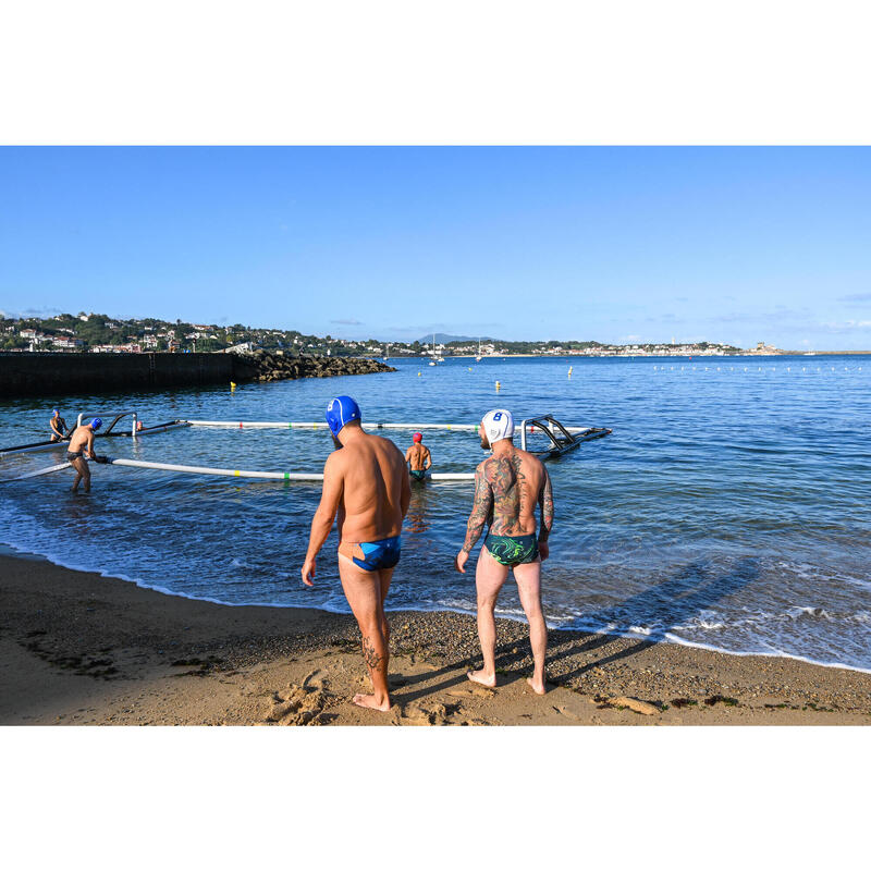 Slip de baie Water polo WP500 Street Albastru Bărbați 