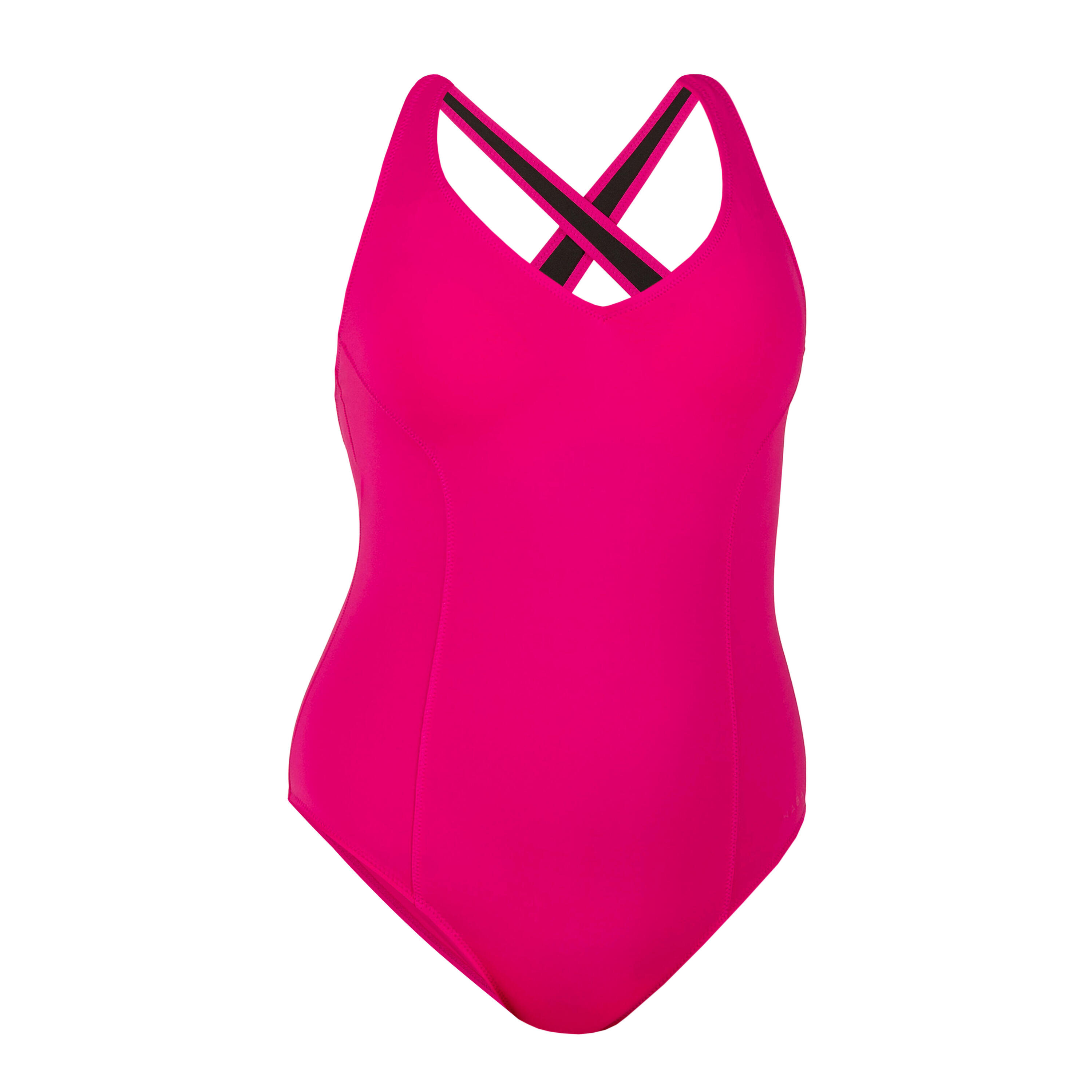 Women’s swimming 1-piece swimsuit Pearl Rose Fuchsia 7/8