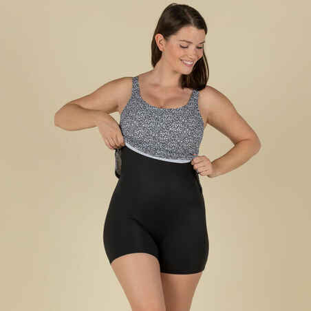 Women’s 1-piece Swimsuit Tankini Shorty HEVA Leo Black